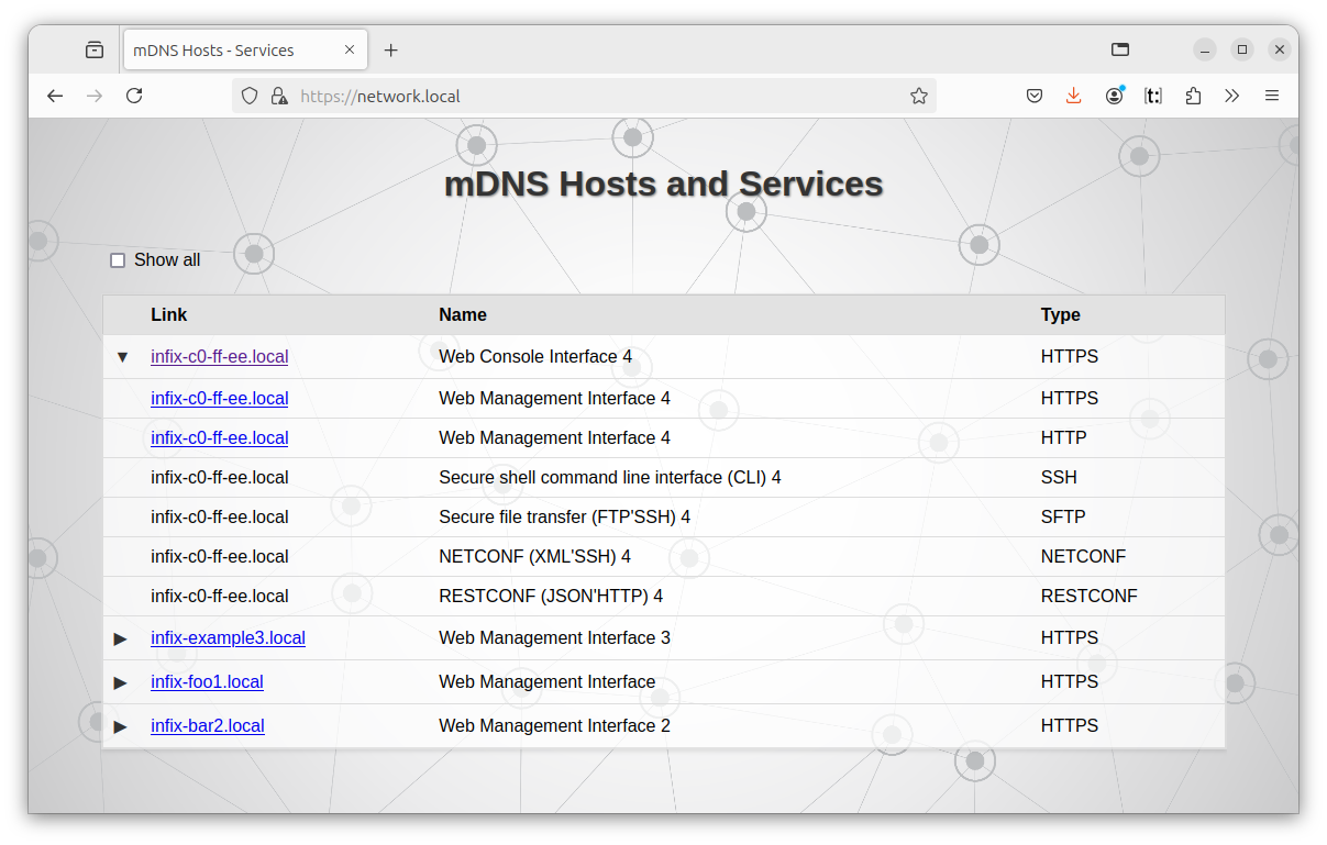 Netbrowse Service - network.local